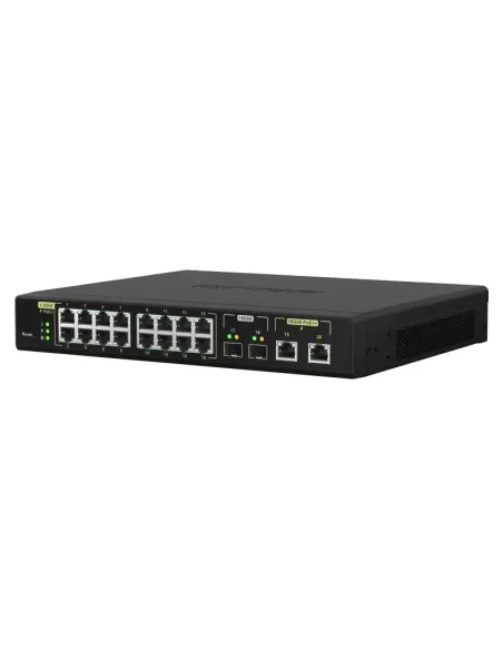 QNAP QSW-M2116P-2T2S switch Gestionado L2 2.5G Ethernet Energía sobre Ethernet (PoE) Negro
