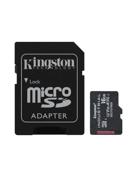 Kingston Technology Industrial 16 GB MicroSDHC UHS-I Clase 10 Kingston Technology Industrial 16 GB MicroSDHC UHS-I Clase 10