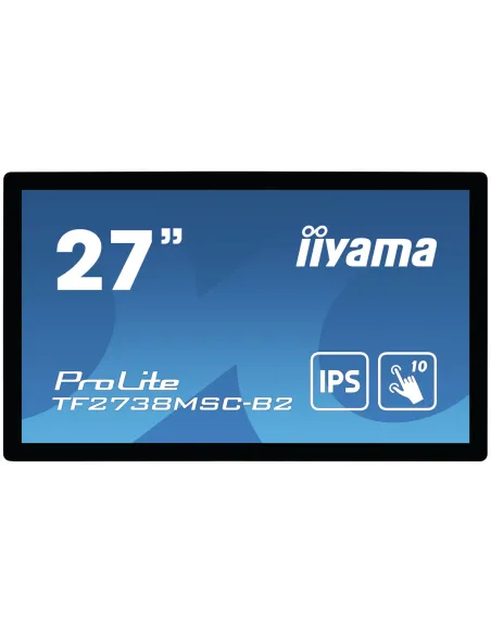 iiyama ProLite TF2738MSC-B2 pantalla para PC 68,6 cm (27") 1920 x 1080 Pixeles Full HD LED Pantalla táctil Multi-usuario Negro