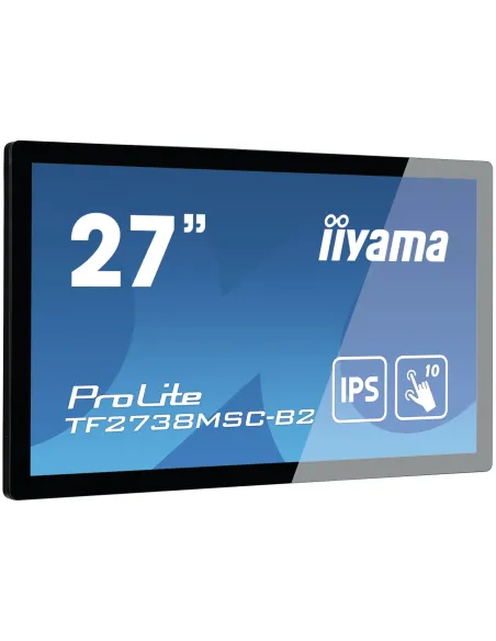 iiyama ProLite TF2738MSC-B2 pantalla para PC 68,6 cm (27") 1920 x 1080 Pixeles Full HD LED Pantalla táctil Multi-usuario Negro