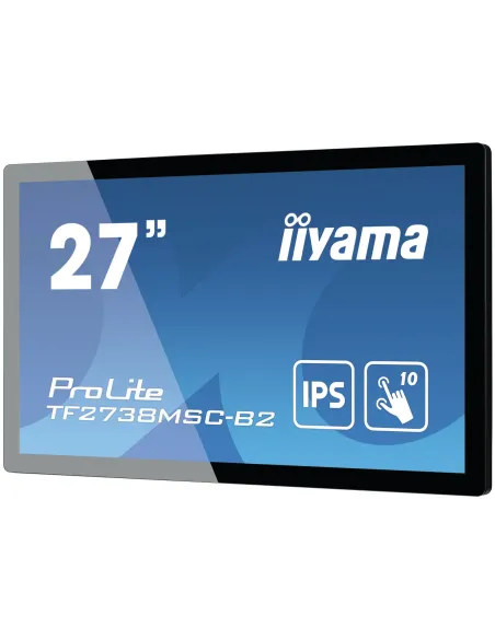 iiyama ProLite TF2738MSC-B2 pantalla para PC 68,6 cm (27") 1920 x 1080 Pixeles Full HD LED Pantalla táctil Multi-usuario Negro