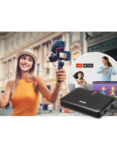 ATEN CAMLIVE™+ UC3021 (captura de vídeo UVC de HDMI a USB-C con power pass-thourgh PD3.0)