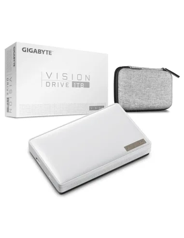 GIGABYTE Vision Drive 1TB USB Tipo C 3.2 Gen 2 (3.1 Gen 2) Negro, Blanco