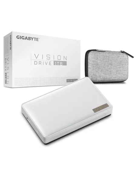 GIGABYTE Vision Drive 1TB USB Tipo C 3.2 Gen 2 (3.1 Gen 2) Negro, Blanco