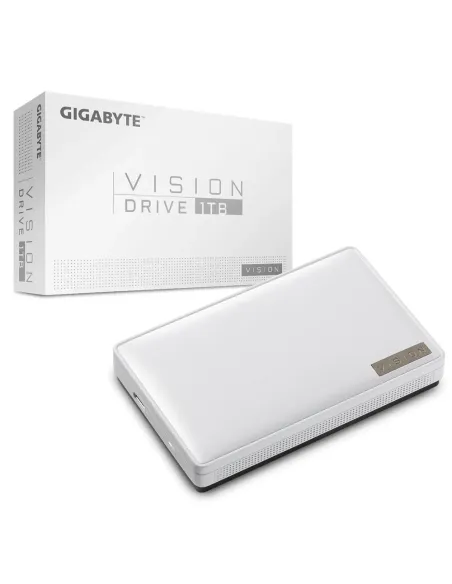 GIGABYTE Vision Drive 1TB USB Tipo C 3.2 Gen 2 (3.1 Gen 2) Negro, Blanco