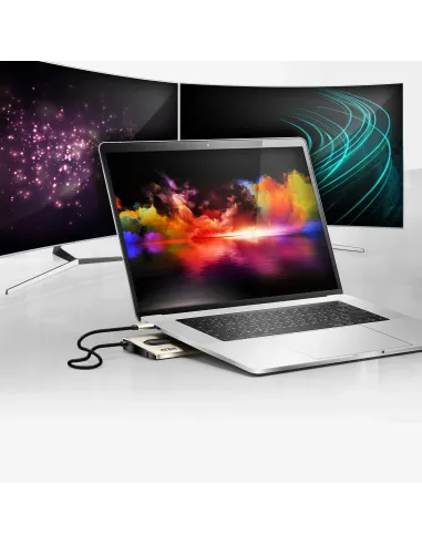 ATEN Docking station USB-C multipuerto con power pass-through