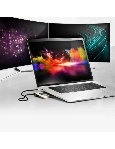 ATEN Docking station USB-C multipuerto con power pass-through