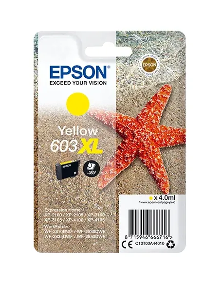Epson Singlepack Yellow 603XL Ink