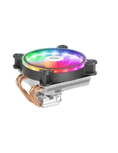 Mars Gaming MCPU220, Disipador CPU Negro, TDP 140W, Dual ARGB, Silencioso PWM