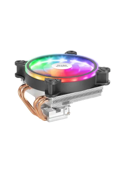 Mars Gaming MCPU220, Disipador CPU Negro, TDP 140W, Dual ARGB, Silencioso PWM