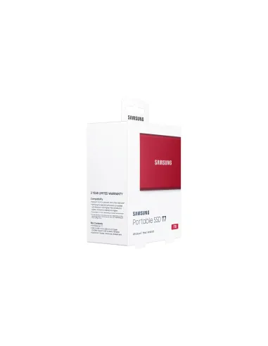 Samsung Portable SSD T7 1 TB USB Tipo C 3.2 Gen 2 (3.1 Gen 2) Rojo