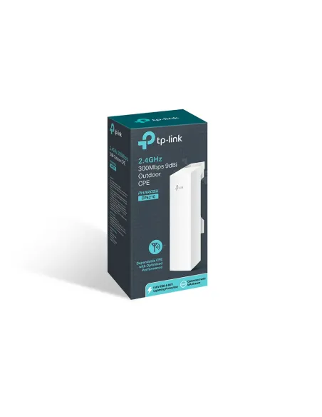 TP-Link 2.4GHz 300Mbps 9dBi Outdoor CPE 300 Mbit s Blanco Energía sobre Ethernet (PoE)