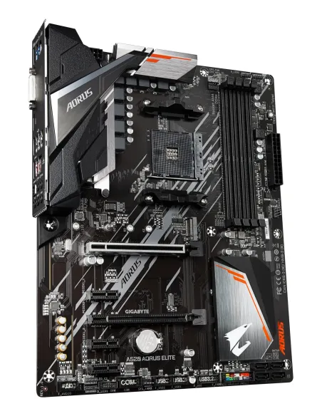 GIGABYTE Placa base A520 AORUS ELITE - Compatible con procesadores AMD Ryzen serie 5000 AM4, VRM digital puro de 5+3 fases,
