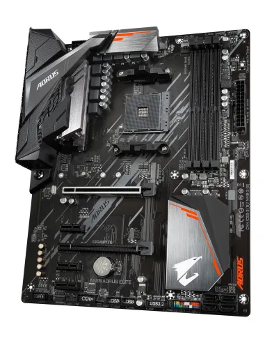 GIGABYTE Placa base A520 AORUS ELITE - Compatible con procesadores AMD Ryzen serie 5000 AM4, VRM digital puro de 5+3 fases,