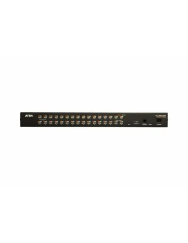 ATEN Switch KVM Cat 5 multi-interfaz de 32 puertos