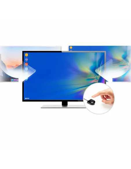 ATEN Docking switch de periféricos USB-C Gen1 de 2 puertos con power pass-through