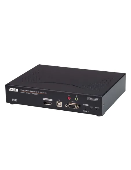 ATEN TRANSMISOR KVM POR IP DISPLAYPORT 4K SINGLE DISPLAY CON PoE