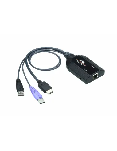 ATEN Adaptador KVM HDMI USB compatible Smart Card con Virtual Media y desembebedor de audio