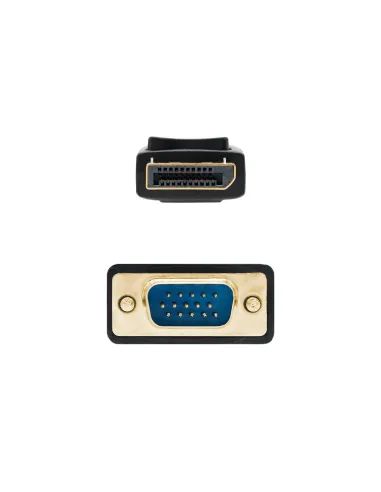Nanocable Cable conversor DISPLAYPORT a VGA, DP M - VGA M, Negro, 2.0 M