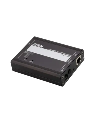 ATEN Extensor USB 2.0 por Cat 5 con hub de cuatro puertos (hasta 100 m)