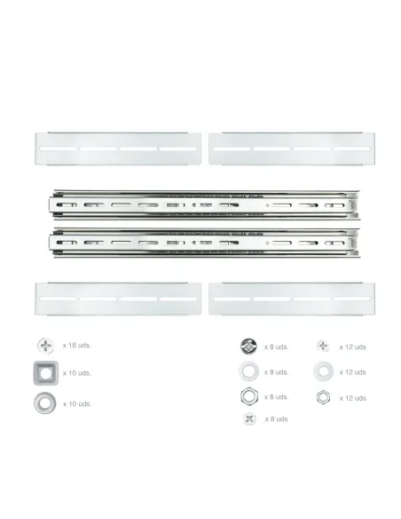 Nanocable Guías laterales telescópicas para Caja Rack de 19" Nanocable Guías laterales telescópicas para Caja Rack de 19"