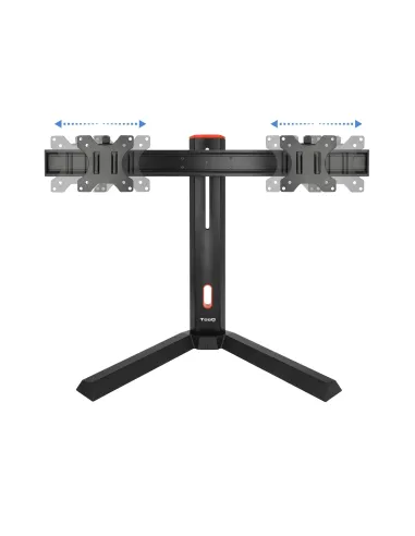 TooQ DB1402TN-B soporte para monitor 68,6 cm (27") Escritorio Negro, Rojo