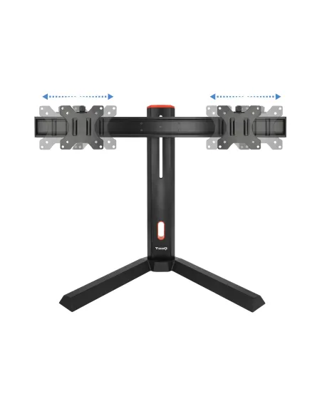 TooQ DB1402TN-B soporte para monitor 68,6 cm (27") Escritorio Negro, Rojo