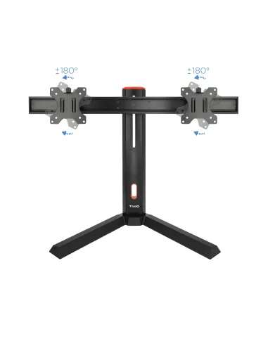 TooQ DB1402TN-B soporte para monitor 68,6 cm (27") Escritorio Negro, Rojo