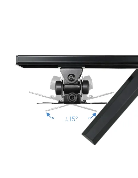 TooQ DB1402TN-B soporte para monitor 68,6 cm (27") Escritorio Negro, Rojo