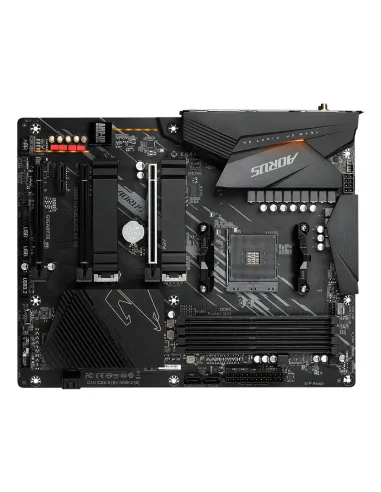 GIGABYTE B550 AORUS ELITE AX V2 Placa base - Procesadores AMD Ryzen 5000, VRM de 12+2 fases, hasta 4733 MHz DDR4, 1xPCIe 4.0 +