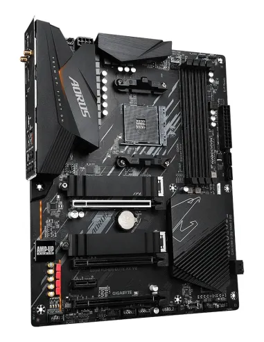 GIGABYTE B550 AORUS ELITE AX V2 Placa base - Procesadores AMD Ryzen 5000, VRM de 12+2 fases, hasta 4733 MHz DDR4, 1xPCIe 4.0 +