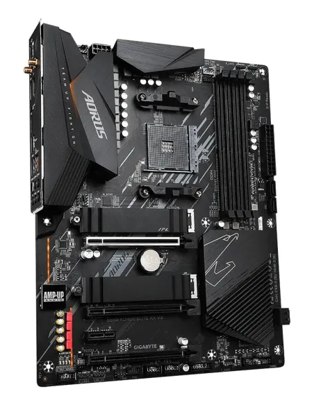 GIGABYTE B550 AORUS ELITE AX V2 Placa base - Procesadores AMD Ryzen 5000, VRM de 12+2 fases, hasta 4733 MHz DDR4, 1xPCIe 4.0 +