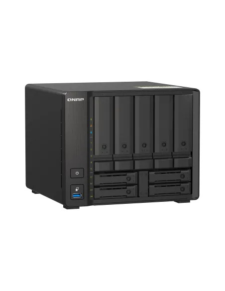 QNAP TS-H973AX NAS Torre Ryzen Embedded V1500B 32 GB DDR4 0 TB QuTS hero Negro