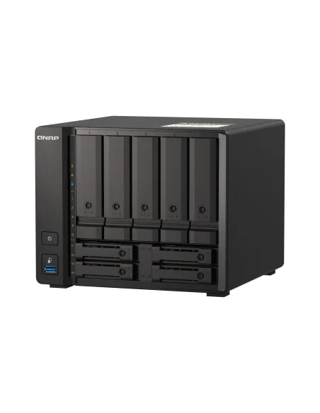 QNAP TS-H973AX NAS Torre Ryzen Embedded V1500B 32 GB DDR4 0 TB QuTS hero Negro