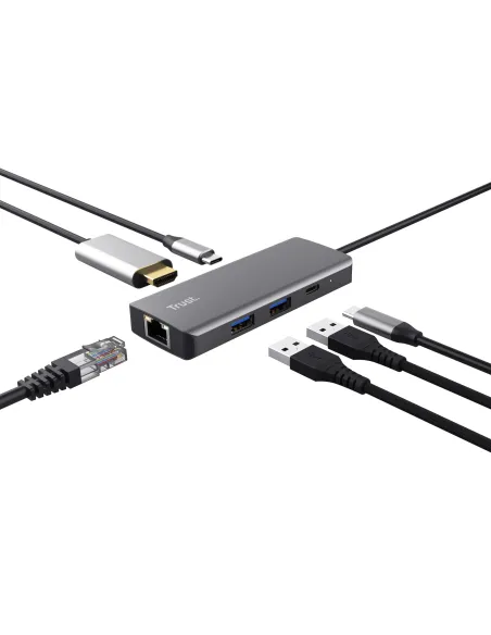 Trust Dalyx USB Tipo C 1000 Mbit s Plata Trust Dalyx USB Tipo C 1000 Mbit s Plata