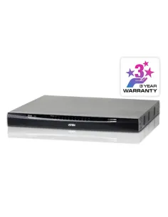 ATEN Switch KVM por IP multi-interfaz Cat 5 de 24 puertos de 1 consola local y 2 consolas remotas