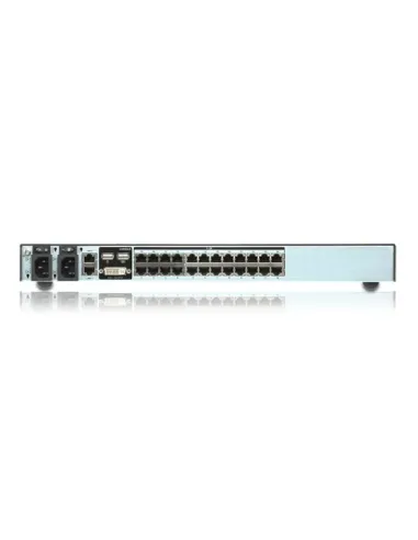 ATEN Switch KVM por IP multi-interfaz Cat 5 de 24 puertos de 1 consola local y 2 consolas remotas