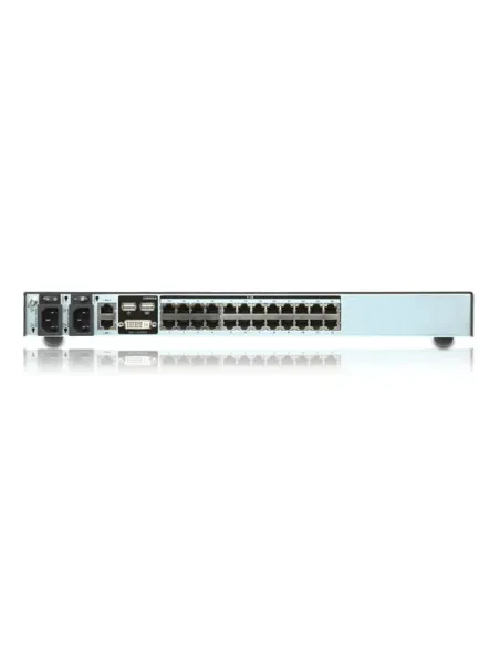 ATEN Switch KVM por IP multi-interfaz Cat 5 de 24 puertos de 1 consola local y 2 consolas remotas