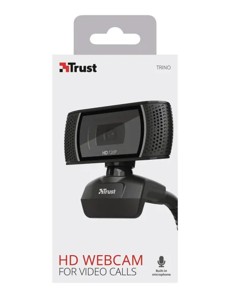 Trust Trino cámara web 8 MP 1280 x 720 Pixeles USB 2.0 Negro