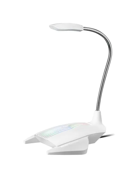 Mars Gaming MMICX, Micrófono Estudio Profesional LED, Mute, USB+Jack 3.5mm, Negro