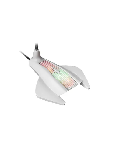 Mars Gaming MMICX, Micrófono Estudio Profesional LED, Mute, USB+Jack 3.5mm, Negro