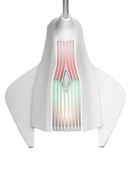 Mars Gaming MMICX, Micrófono Estudio Profesional LED, Mute, USB+Jack 3.5mm, Negro