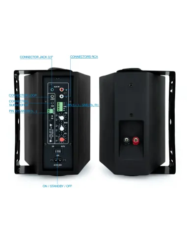 TooQ TQOWS-01B altavoz Negro Alámbrico