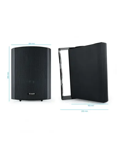 TooQ TQOWS-01B altavoz Negro Alámbrico