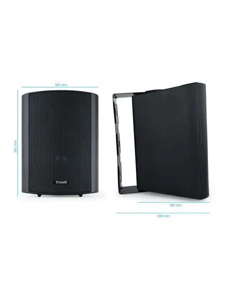 TooQ TQOWS-01B altavoz Negro Alámbrico