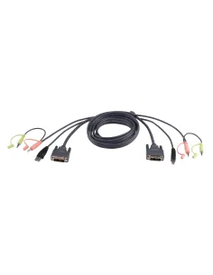 ATEN Cable KVM DVI-D single link USB de 3 m
