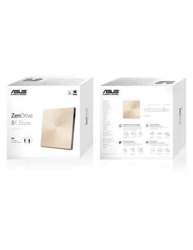 ASUS ZenDrive U9M unidad de disco óptico DVD±RW Oro