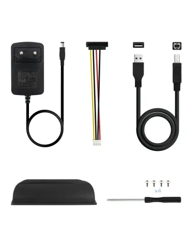 TooQ CAJA HDD 3,5" IDE SATA A USB 2.0 NEGRA