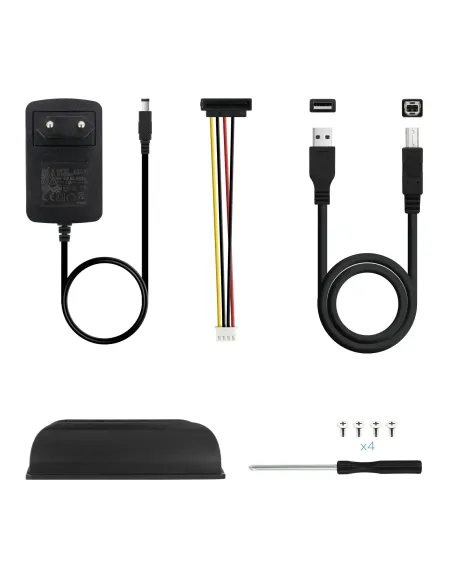 TooQ CAJA HDD 3,5" IDE SATA A USB 2.0 NEGRA