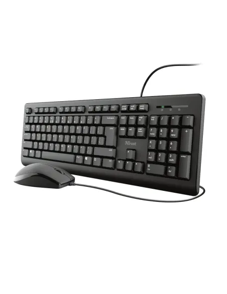 Trust TKM-250 teclado Ratón incluido Universal USB Español Negro